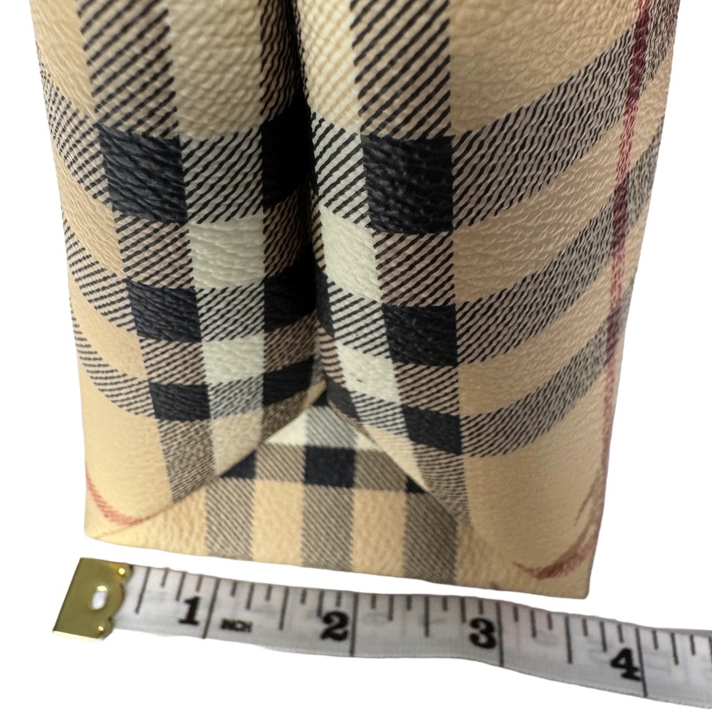 Burberry Haymarket Check PVC and Leather Mini Oxford Tote - Picture 8 of 15